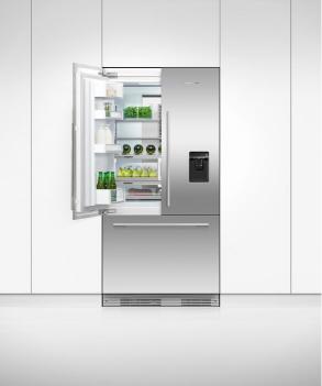 Fisher & Paykel 36" Series 7 Integrated French Door Refrigerator Freezer, Ice & Water - RS36A72U1 N