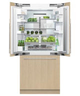 Fisher & Paykel 36"Series 7 Integrated French Door Refrigerator Freezer Ice, - RS36A80J1 N