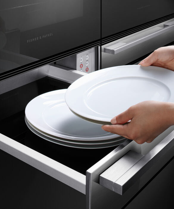 Fisher & Paykel 24" Series 9 Minimal Warming Drawer, Black Glass – WB24SDEB2