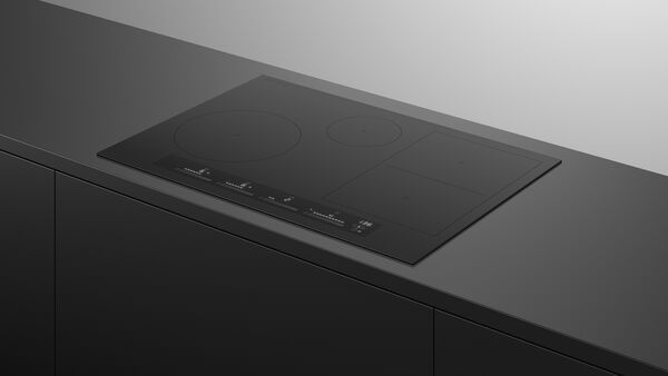 Fisher & Paykel 30" Series 7, 4-Zone Induction Cooktop, SmartZone, Black Glass – CI304ZDTB5