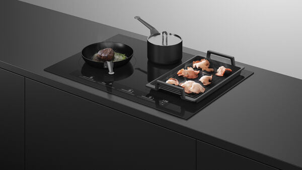 Fisher & Paykel 30" Series 7, 4-Zone Induction Cooktop, SmartZone, Black Glass – CI304ZDTB5
