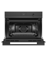 Fisher & Paykel 24" Series 9 Minimal Compact Convection Speed Oven, Black Glass – OM24NDTDB1