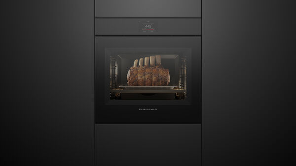 Fisher & Paykel 24" Series 11 Minimal Handleless Combi-Steam Oven, Black Glass – OS24SMTNB1