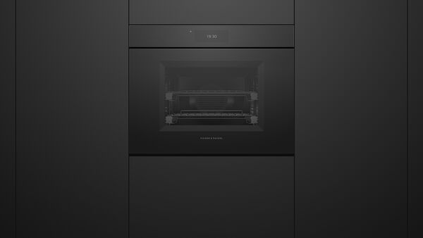 Fisher & Paykel 30" Series 11 Minimal Handleless Combi‑Steam Oven, Black Glass – OS30SMUNB3