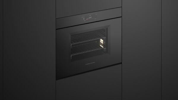Fisher & Paykel 30" Series 11 Minimal Handleless Combi‑Steam Oven, Black Glass – OS30SMUNB3