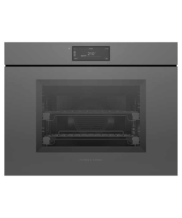 Fisher & Paykel 30" Series 11 Minimal Handleless Combi‑Steam Oven, Grey Glass – OS30SMUNG3
