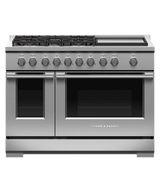 Fisher & Paykel 48" Series 7 Professional Gas Range, 5 Burner with Griddle – RGV3-485GD-N