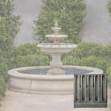 Campania Alessia Fountain in Basin - FT-443