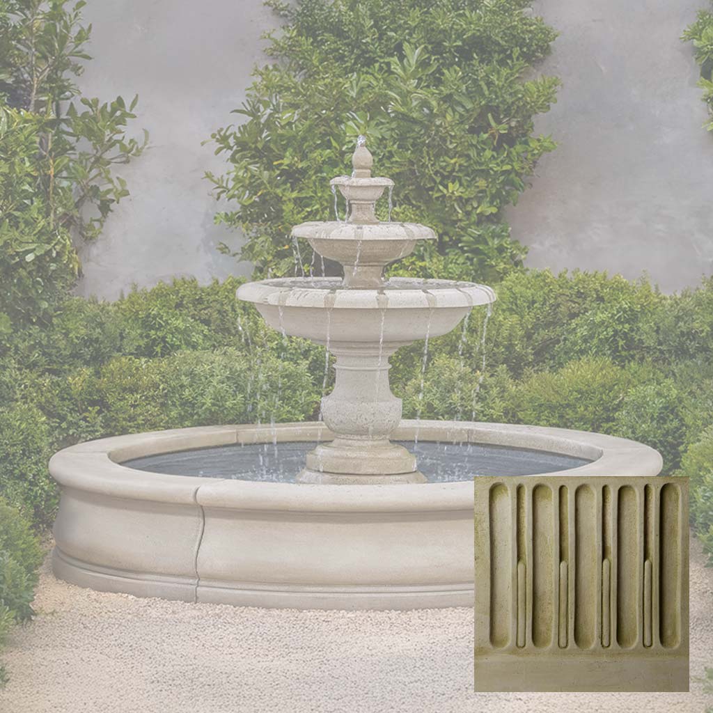 Campania Alessia Fountain in Basin - FT-443