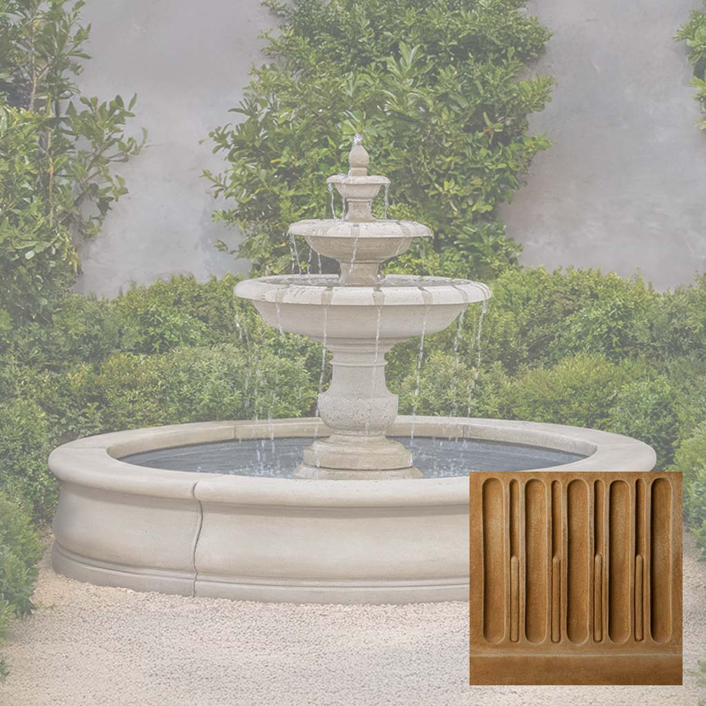 Campania Alessia Fountain in Basin - FT-443
