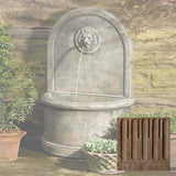 Campania Lion Wall Fountain - FT-165