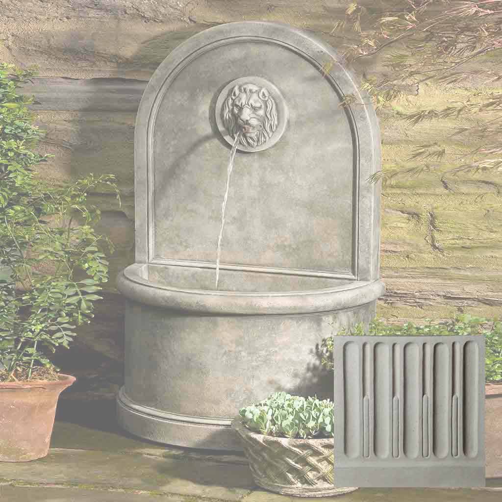 Campania Lion Wall Fountain - FT-165
