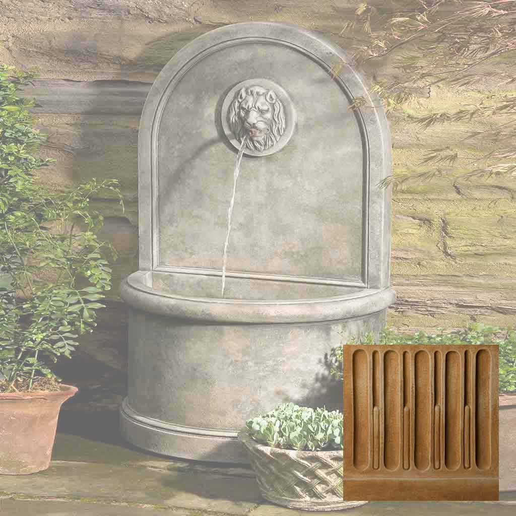 Campania Lion Wall Fountain - FT-165
