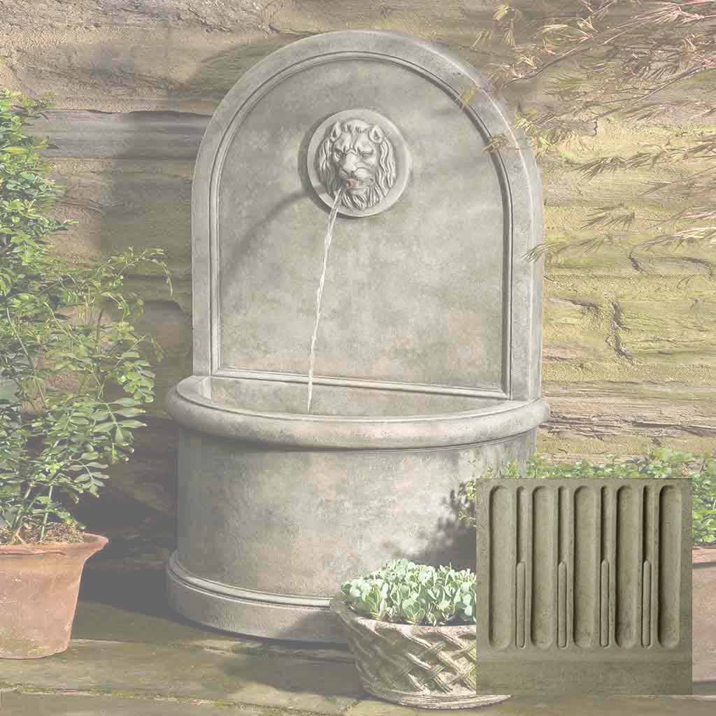 Campania Lion Wall Fountain - FT-165