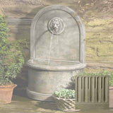 Campania Lion Wall Fountain - FT-165