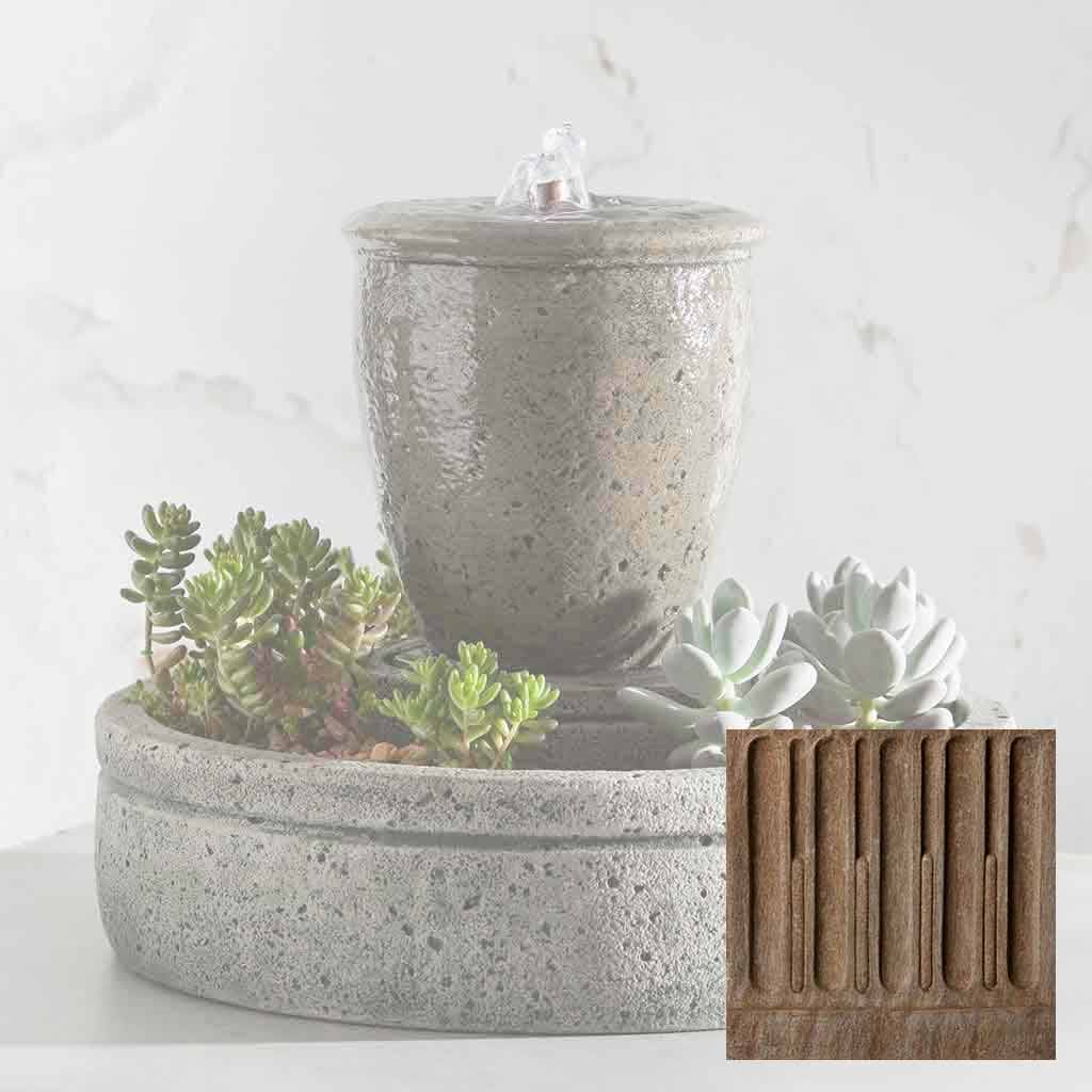 Campania M-Series Textured Spa Fountain with Planter - FT-178