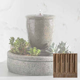 Campania M-Series Textured Spa Fountain with Planter - FT-178