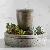 Campania M-Series Textured Spa Fountain with Planter - FT-178