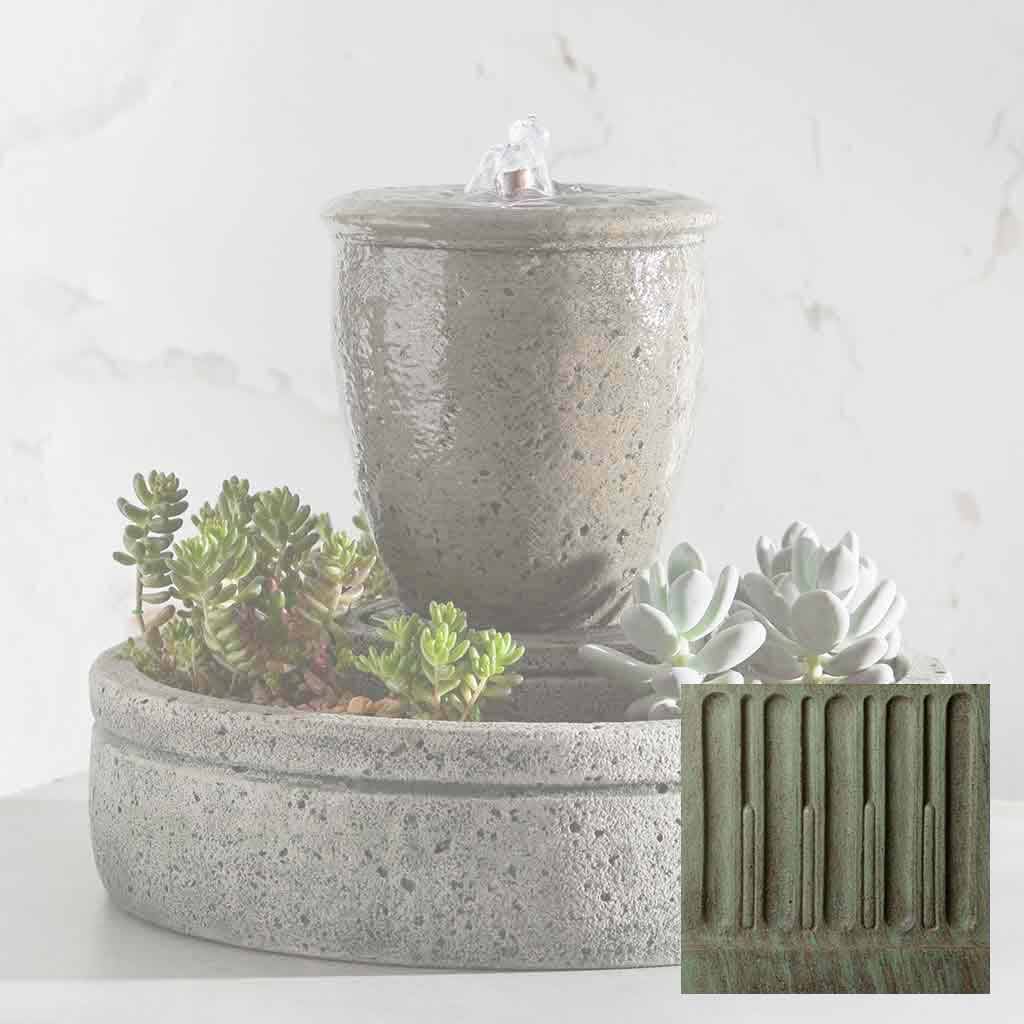 Campania M-Series Textured Spa Fountain with Planter - FT-178