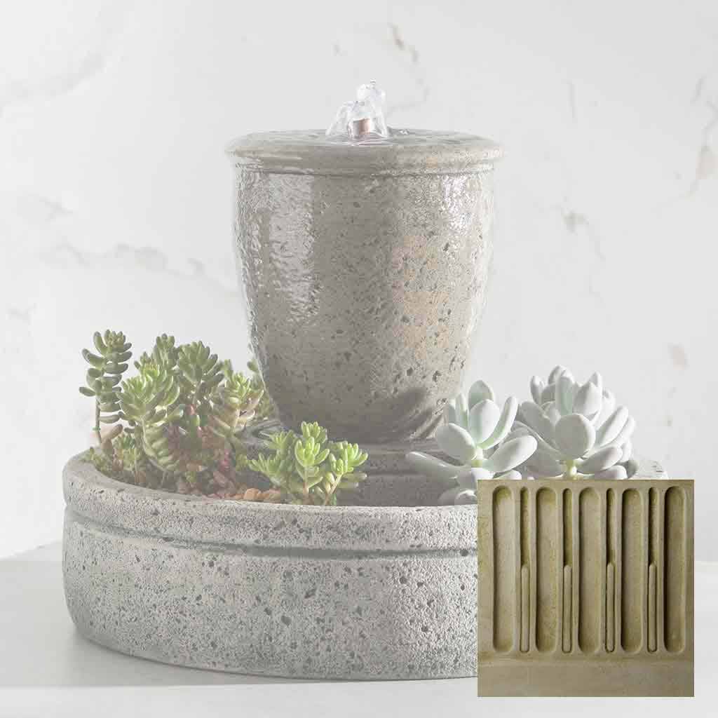 Campania M-Series Textured Spa Fountain with Planter - FT-178