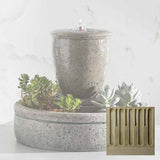 Campania M-Series Textured Spa Fountain with Planter - FT-178