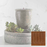 Campania M-Series Textured Spa Fountain with Planter - FT-178