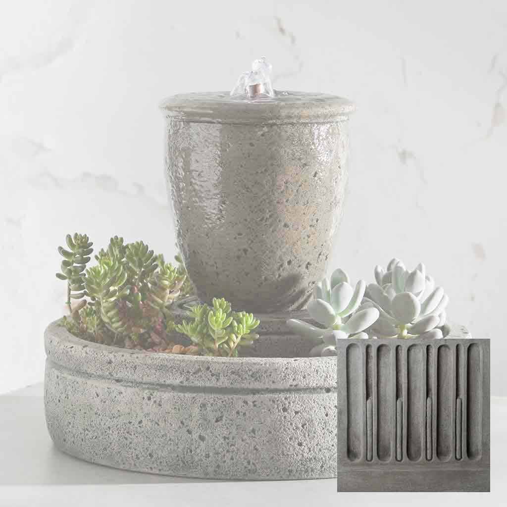 Campania M-Series Textured Spa Fountain with Planter - FT-178