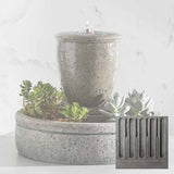 Campania M-Series Textured Spa Fountain with Planter - FT-178