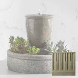 Campania M-Series Textured Spa Fountain with Planter - FT-178