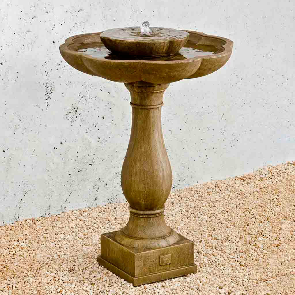 Campania Flores Pedestal Fountain - FT-180