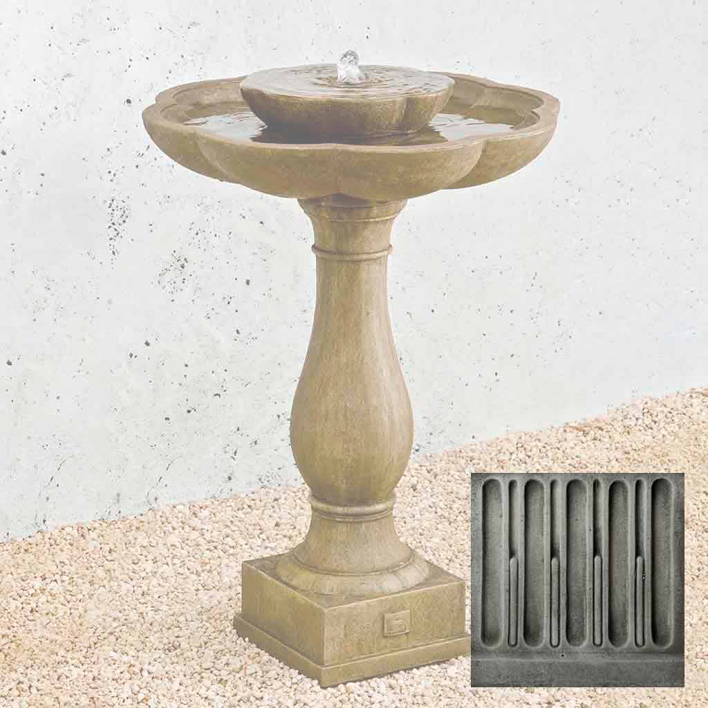 Campania Flores Pedestal Fountain - FT-180