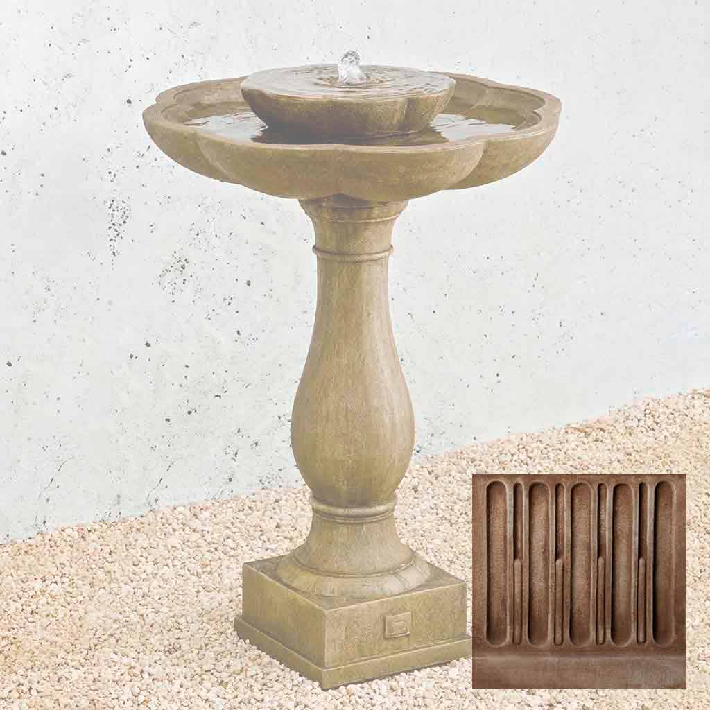 Campania Flores Pedestal Fountain - FT-180