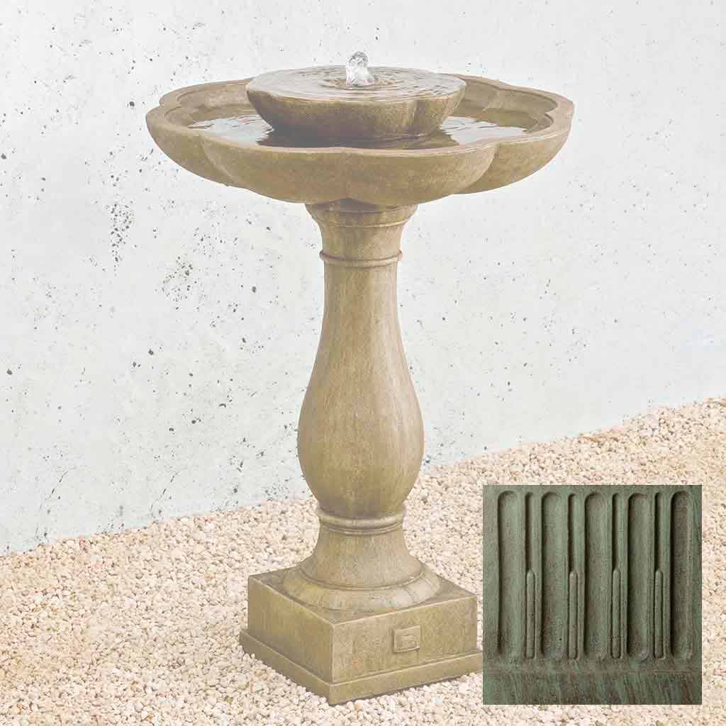 Campania Flores Pedestal Fountain - FT-180