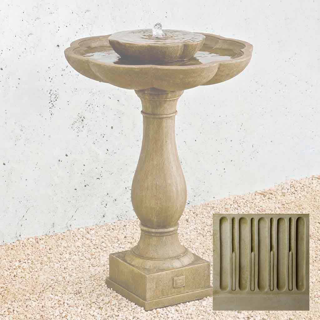 Campania Flores Pedestal Fountain - FT-180