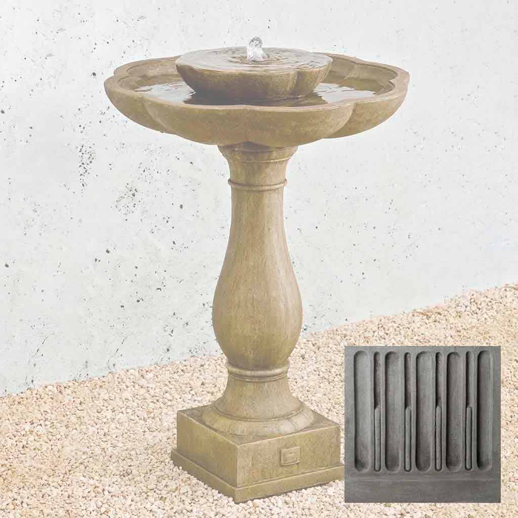 Campania Flores Pedestal Fountain - FT-180