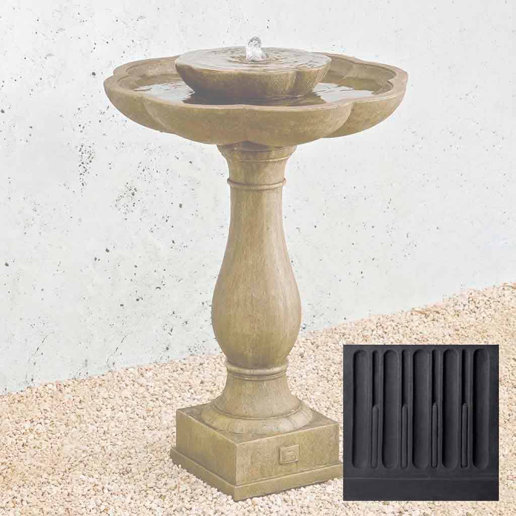 Campania Flores Pedestal Fountain - FT-180