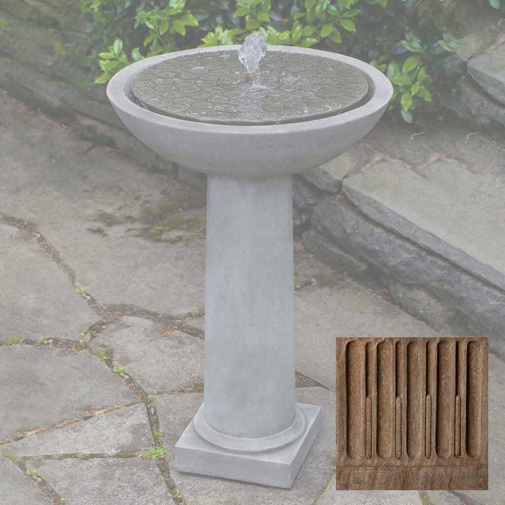 Campania Cirrus Birdbath Fountain - FT-246