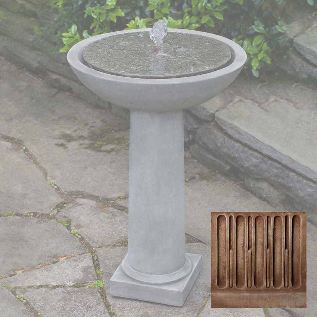 Campania Cirrus Birdbath Fountain - FT-246