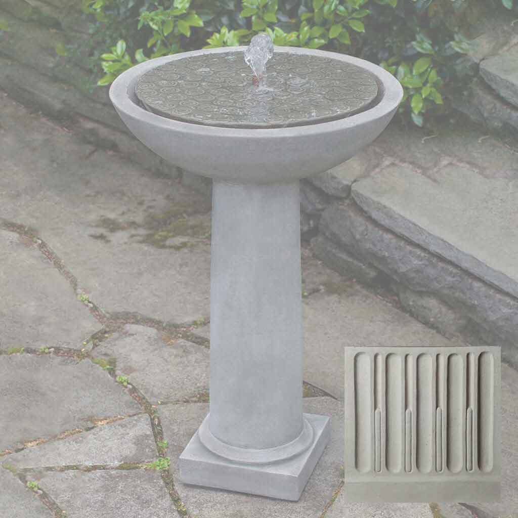 Campania Cirrus Birdbath Fountain - FT-246