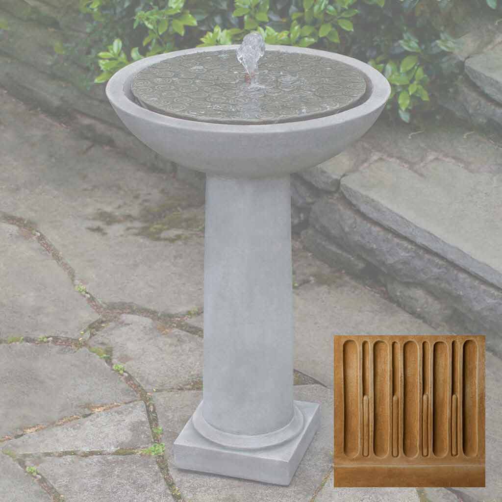 Campania Cirrus Birdbath Fountain - FT-246
