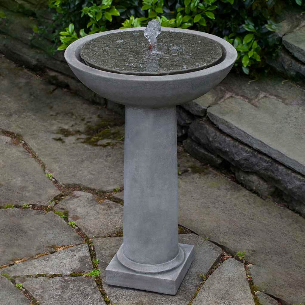 Campania Cirrus Birdbath Fountain - FT-246