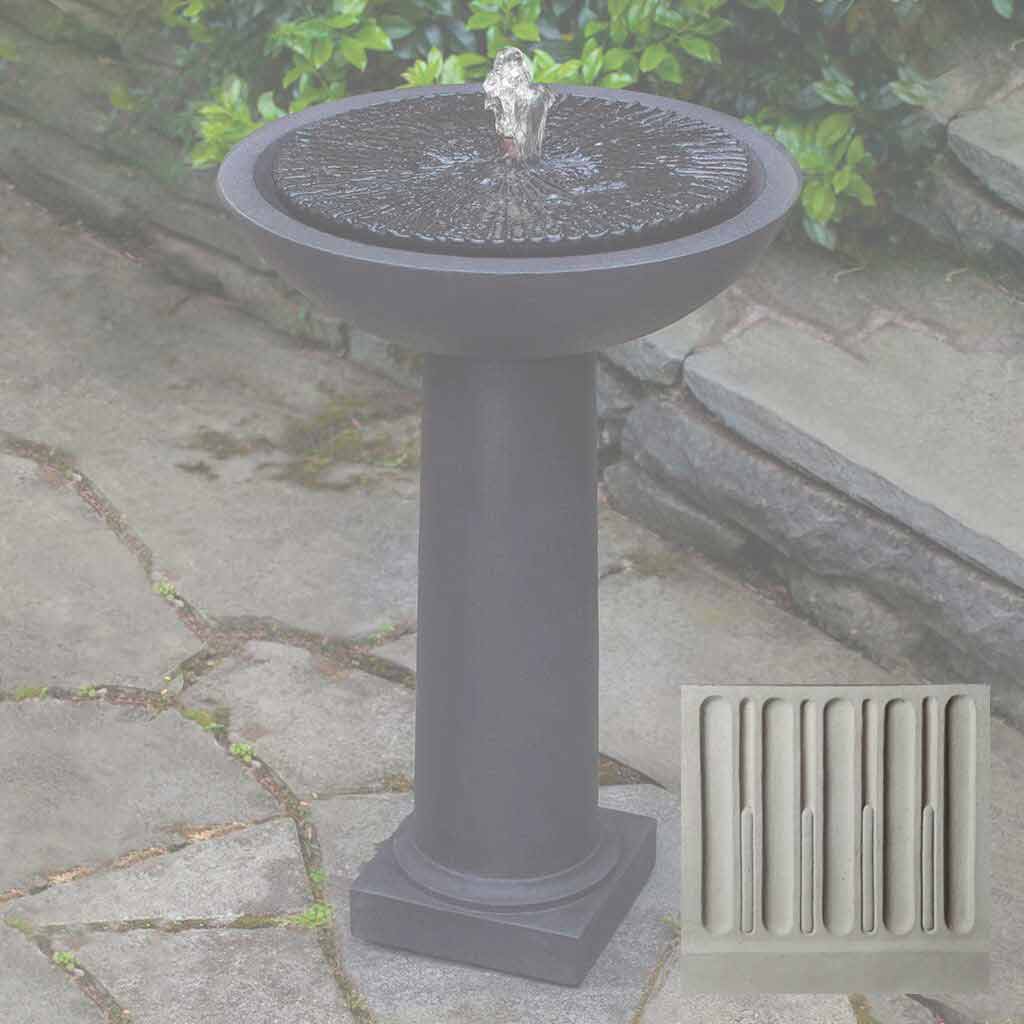 Campania Equinox Birdbath Fountain - FT-247