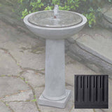Campania Hydrangea Leaves Birdbath Fountain - FT-248