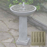 Campania Hydrangea Leaves Birdbath Fountain - FT-248