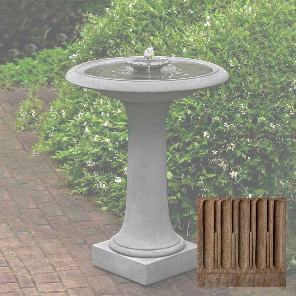 Campania Camellia Birdbath Fountain - FT-311