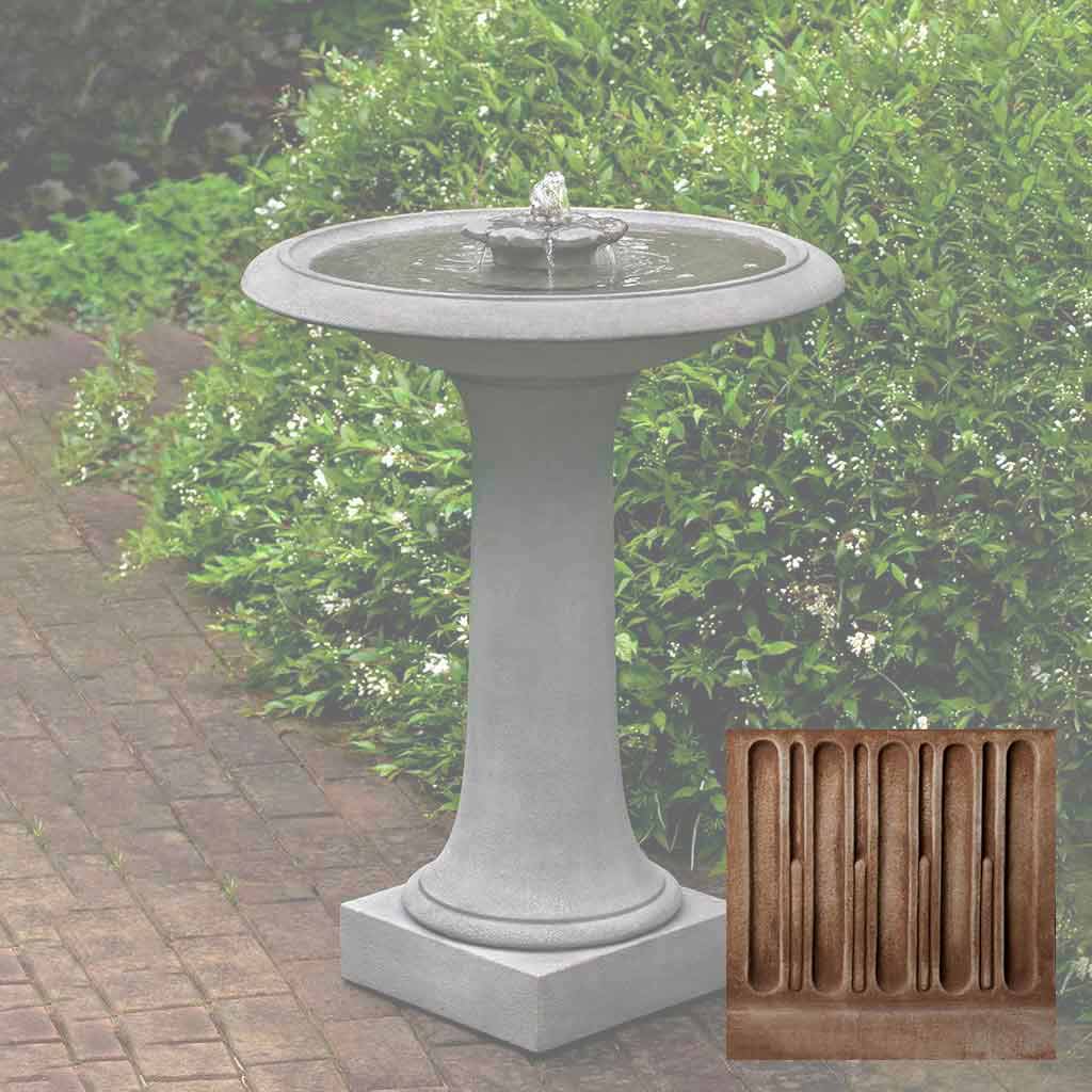 Campania Camellia Birdbath Fountain - FT-311