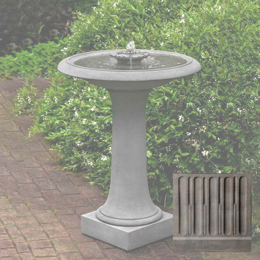 Campania Camellia Birdbath Fountain - FT-311