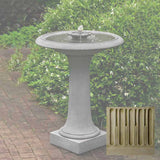 Campania Camellia Birdbath Fountain - FT-311