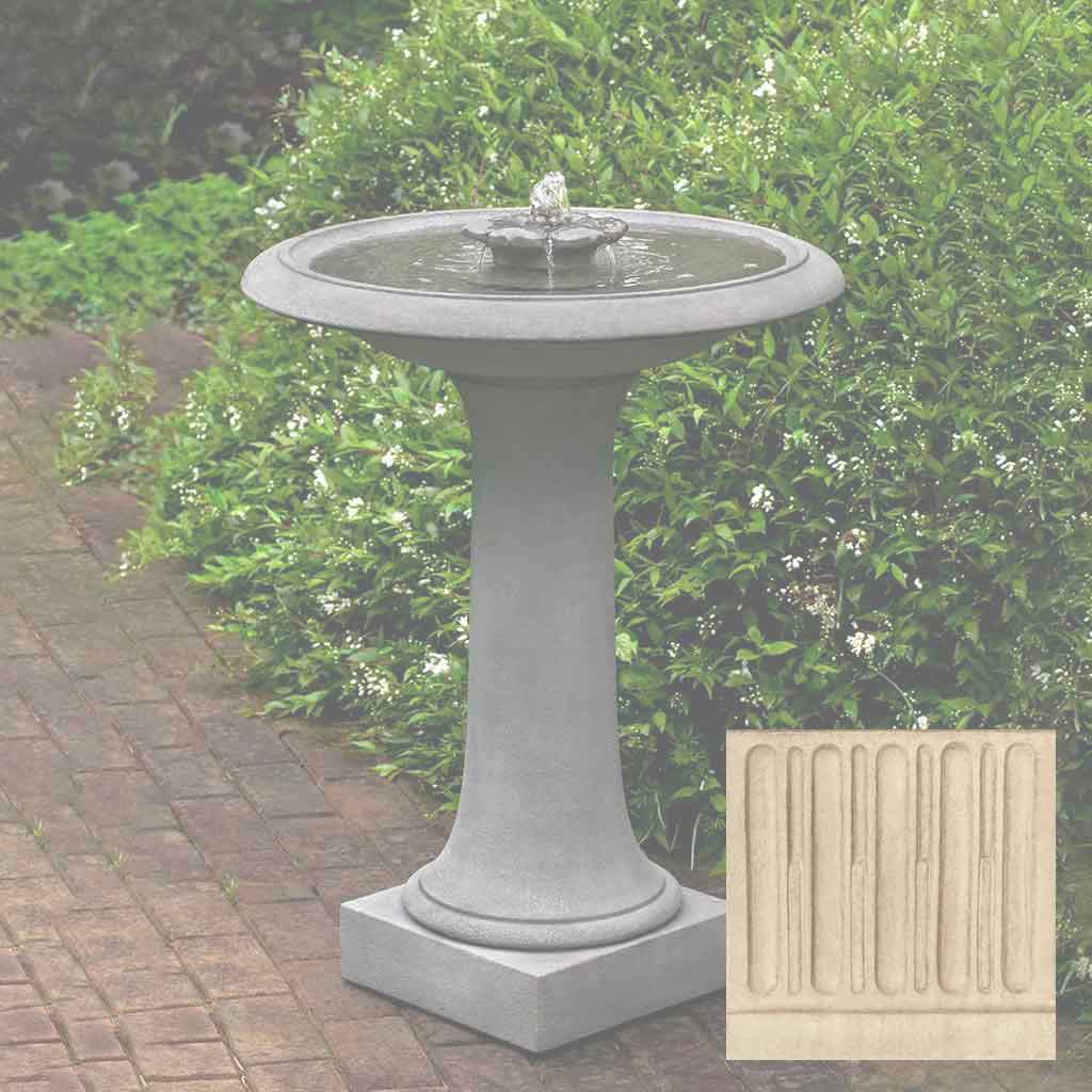 Campania Camellia Birdbath Fountain - FT-311