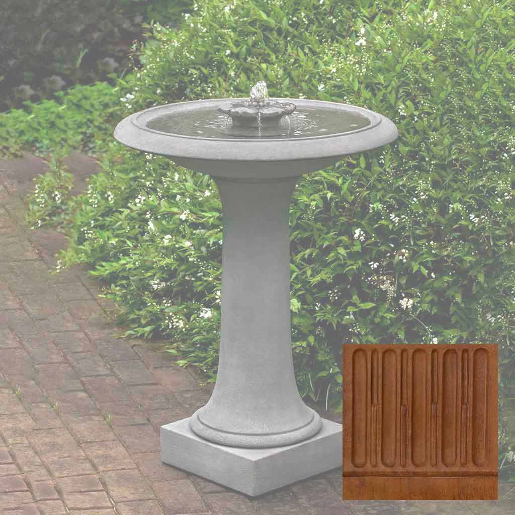Campania Camellia Birdbath Fountain - FT-311